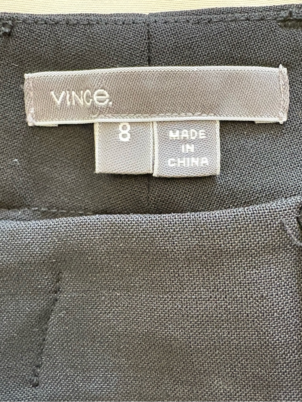 Vince 96% Wool Straight Leg Trousers